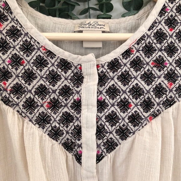 Lucky Brand | Embroidered Blouse - Picture 8 of 8
